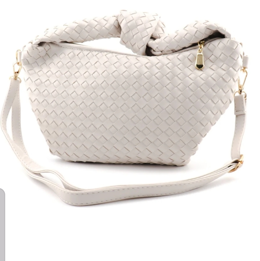 Ivory knot bag